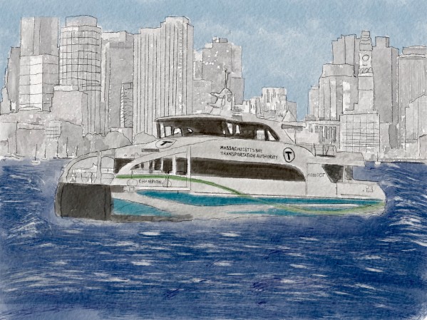 MBTA Hingham-Hull Ferry by Harry Forsdick